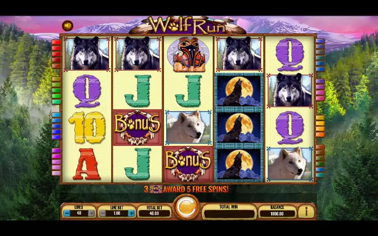 Wolf Run Slot - Game Conrtol
