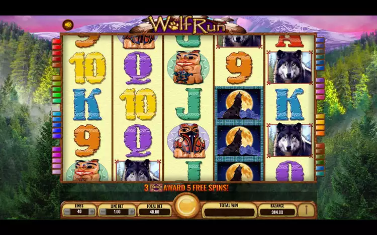 Wolf Run Slot - Game Graphics