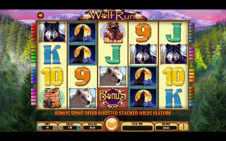 Wolf Run Slot - Step 1