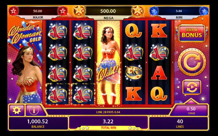 Wonder Woman Gold Slot - Wild Feature
