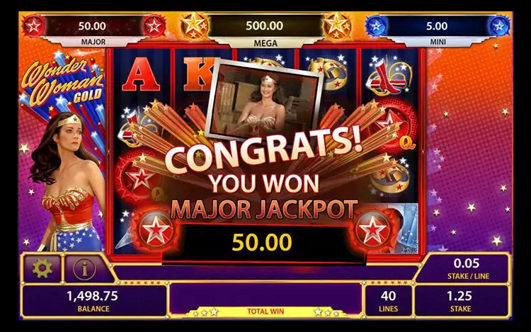 Wonder Woman Gold Slot - Jackpot BonusFeature