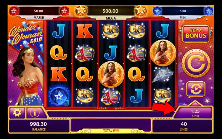 Wonder Woman Gold Slot - Step 2