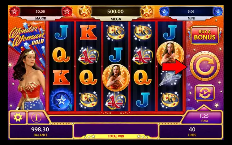Wonder Woman Gold Slot - Step 3