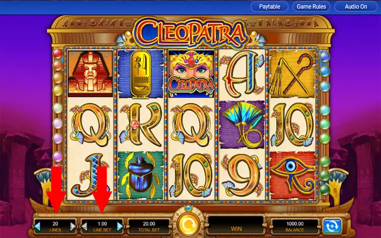 Cleopatra Slot Step 2