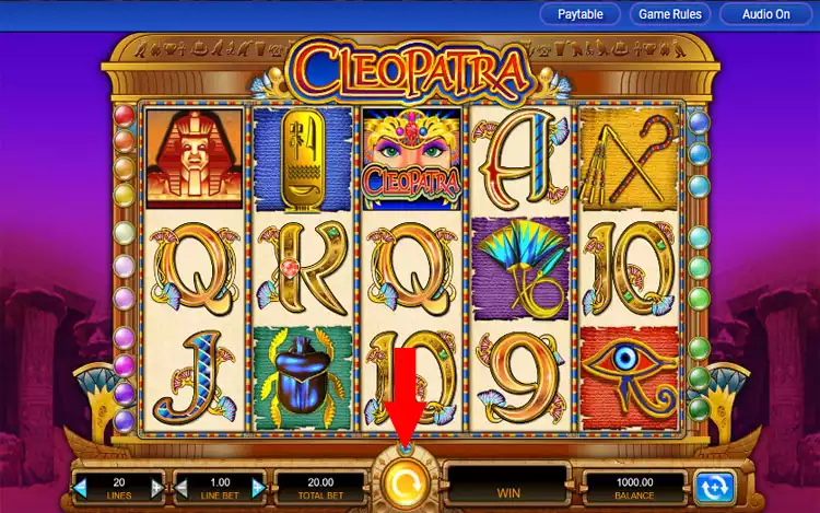 Cleopatra Slot Step 3