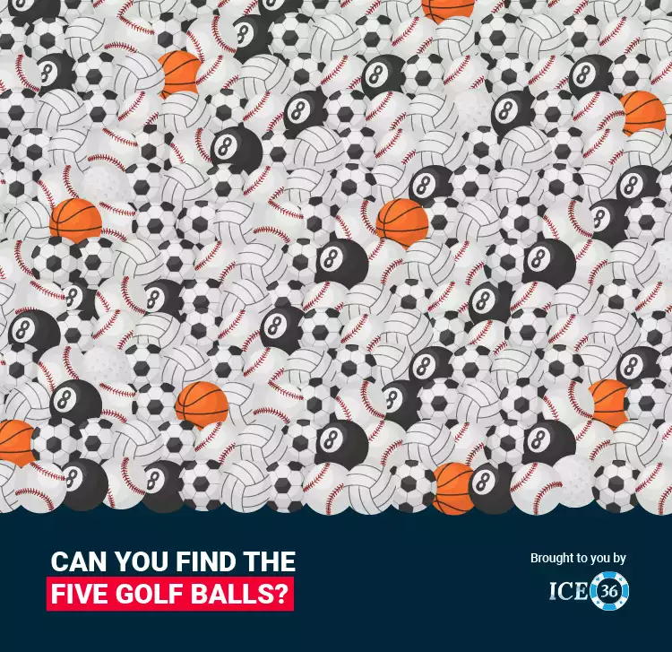 Five Golf Balls
