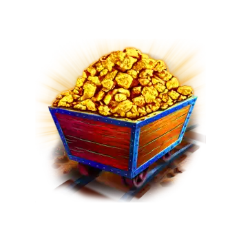 Gold Rush Slot Symbol Wagon of Gold