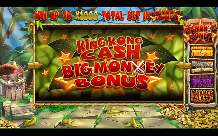 King Kong Cash Big Monkey Bonus Feature