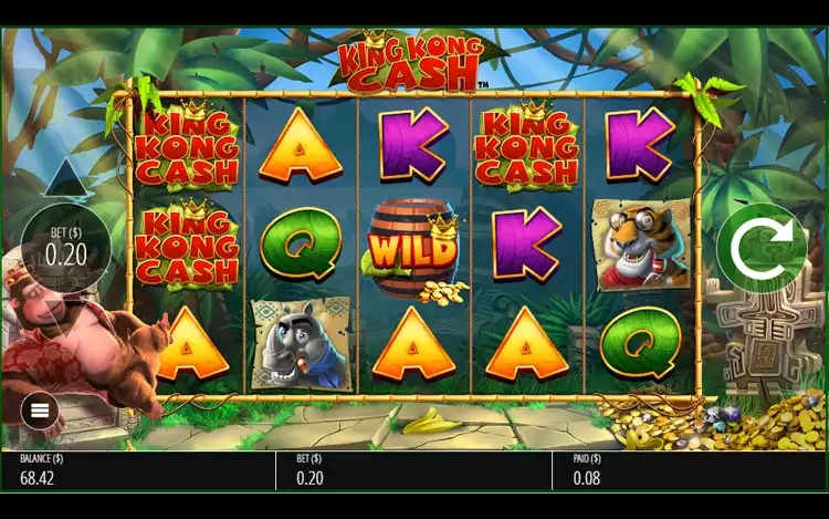 King Kong Cash Game Controls