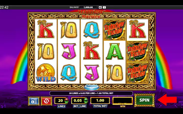 Rainbow Riches Slot Step 3