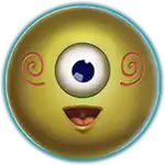 Reactoonz One Eyed Yellow Alien Symbol