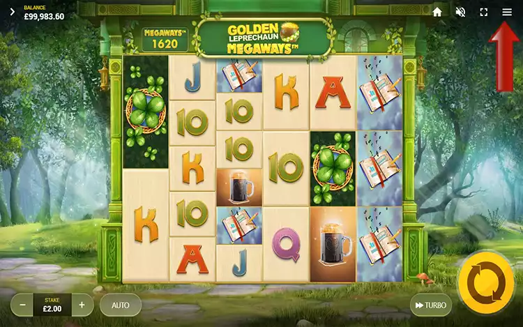 Golden Leprechaun Megaways - Step Menu