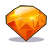 Rainbow Riches Cluster Magic - Orange Gem Symbol