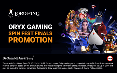 Oryx Gaming Promo - Spin Fest Finals