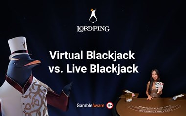 Virtual Blackjack vs. Live Blackjack Banner