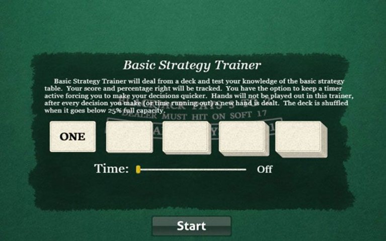 Blackjack Basic Strategy Trainer