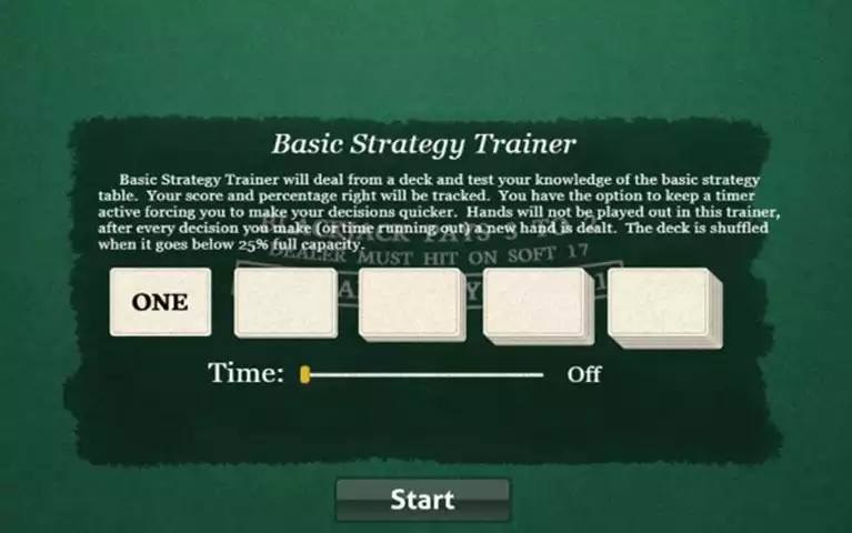 Blackjack Basic Strategy Trainer