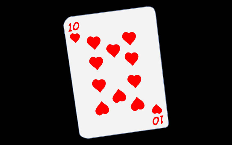 Basic Blackjack Strategy 10 of Hearts