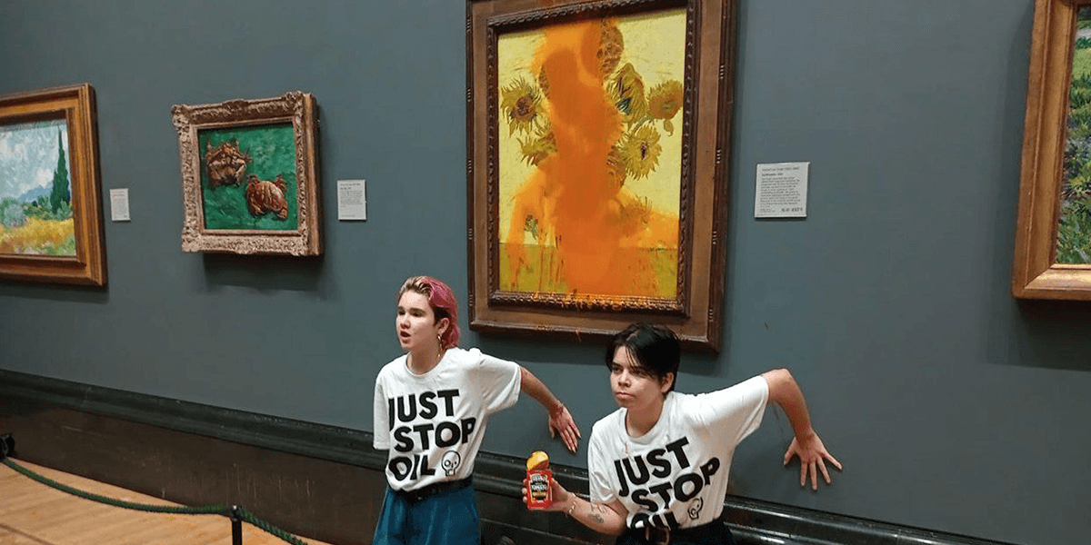 How Dare They Deface A Van Gough!