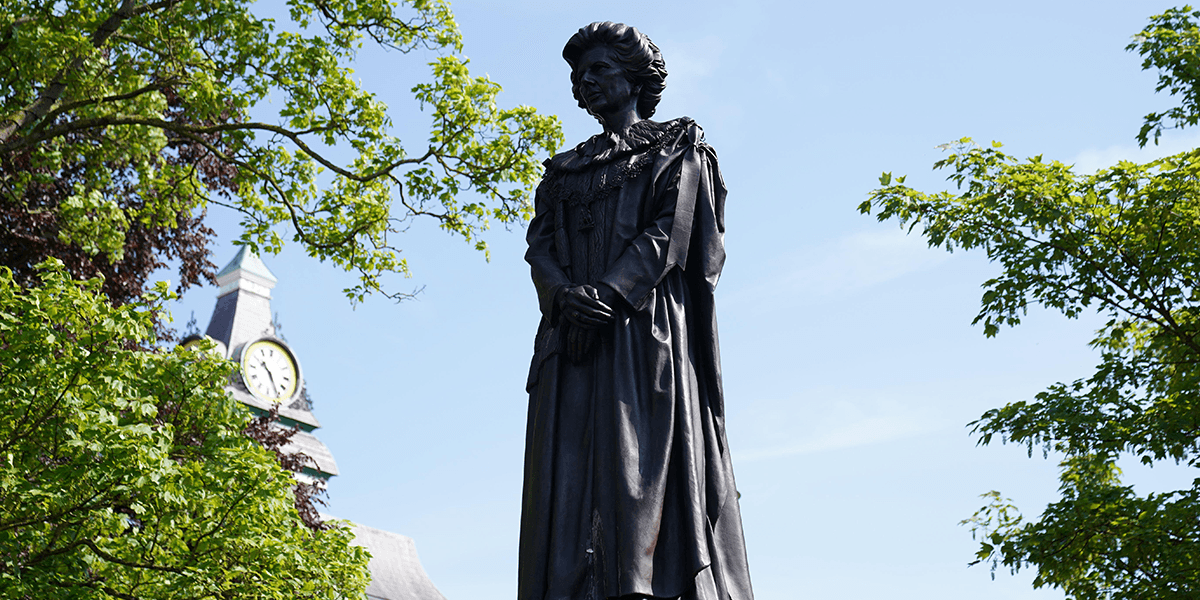 How Dare Vandals Deface Thatcher Statue With Eggs!