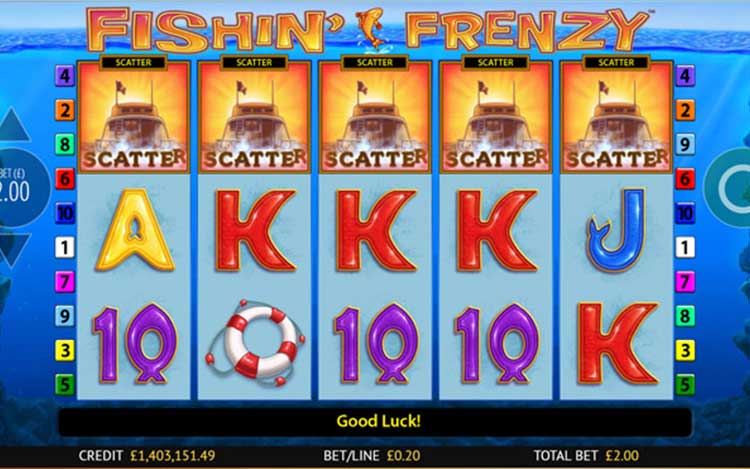 Fishin' Frenzy Slot Features