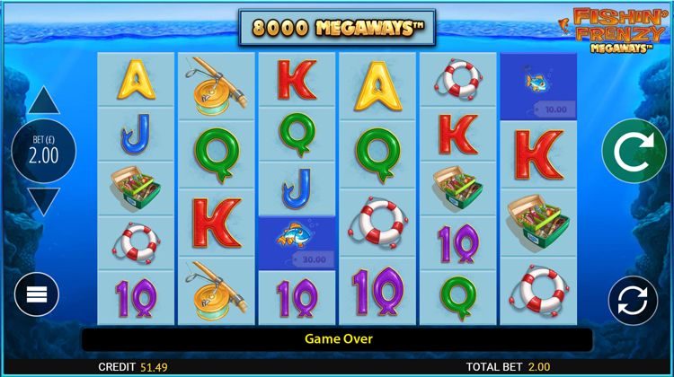 Fishin' Frenzy Megaways Gameplay