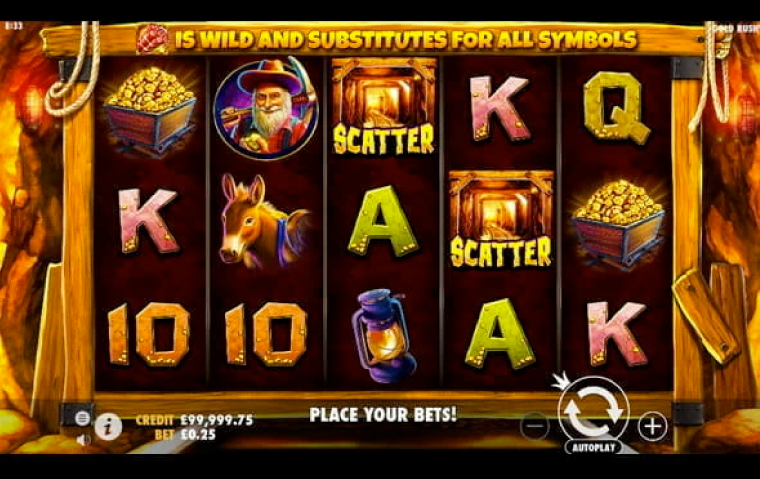 Gold Rush Slot Gameplay