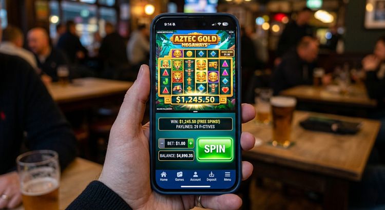 Mobile Slot Gameplay