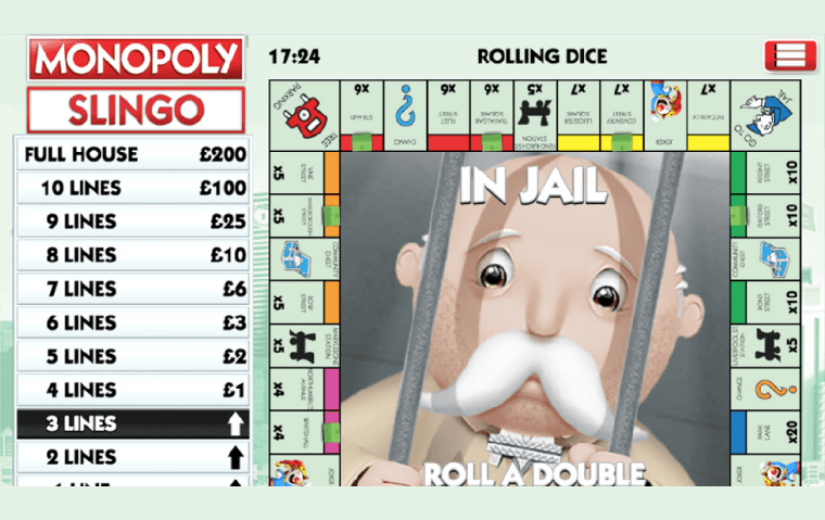 Monopoly Slingo Slot Game