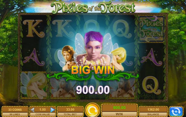 Pixies of the Forest Slot Features
