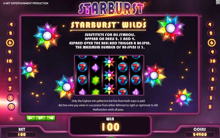 Starburst Slot Gameplay