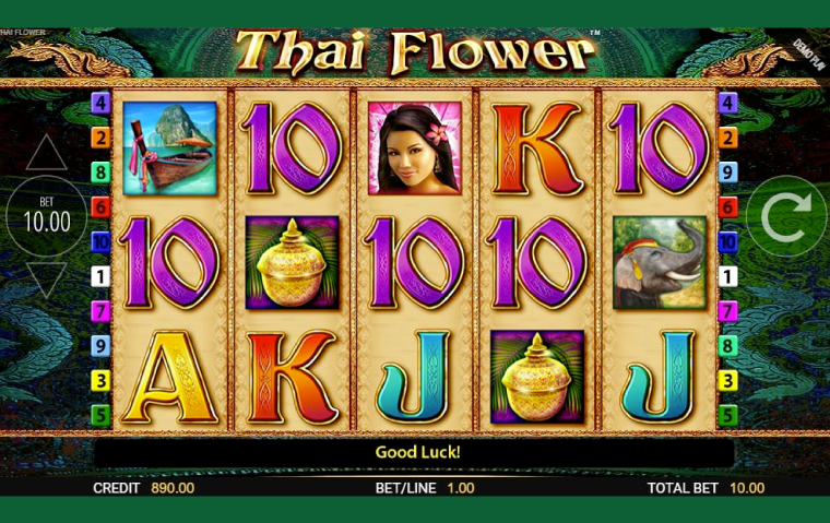 Thai Flower Slot Gameplay