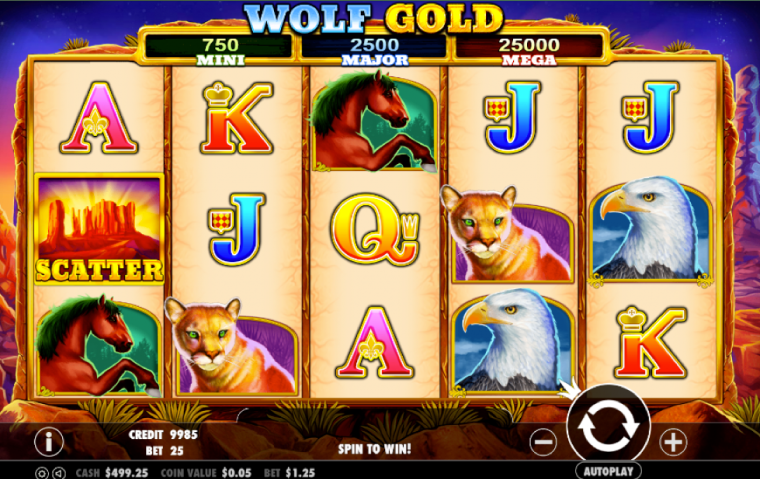 Wolf of Gold Slot Gameplay