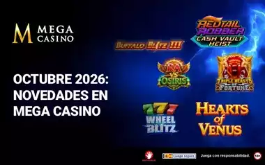 Octubre 2026 Novedades en Mega Casino