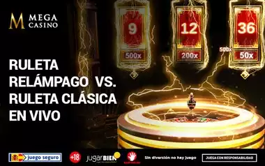 ruleta relampago en vivo vs ruleta clasica