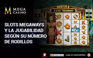 Slots Megaways y la Jugabilidad Segun su Numero de Rodillos