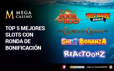 Top 5 Mejores Slots con Ronda de Bonificacion
