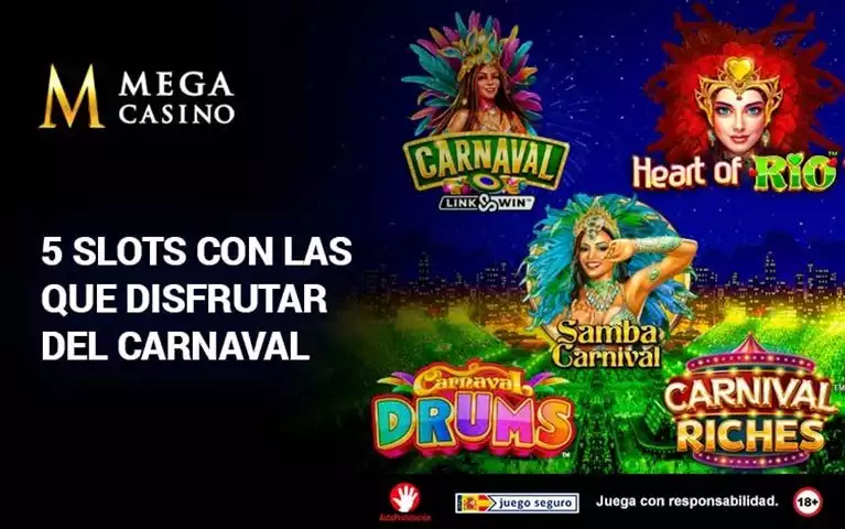 5 Slots con las que Disfrutar del Carnaval