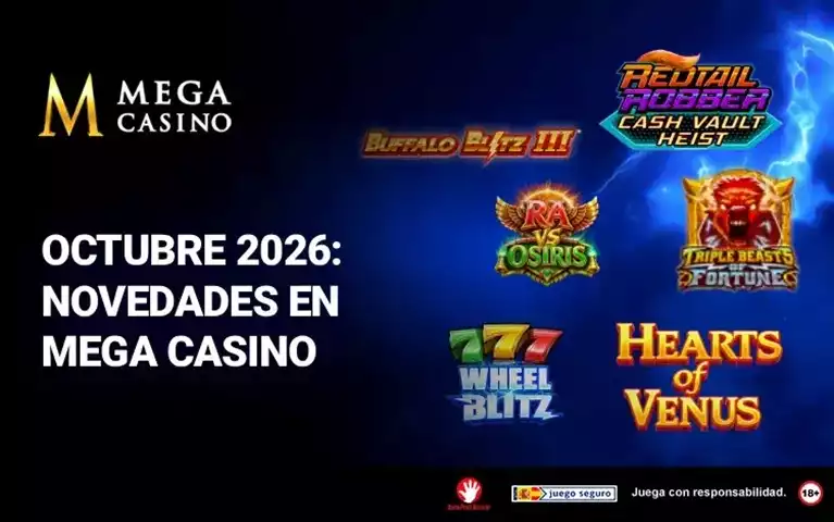 Octubre 2026 Novedades en Mega Casino
