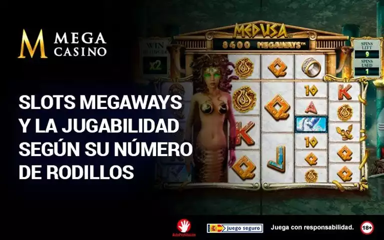 Slots Megaways y la Jugabilidad Segun su Numero de Rodillos