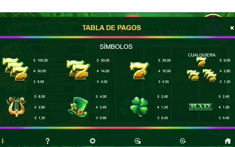 12 Pots of Gold Drum Slot Online Simbolos