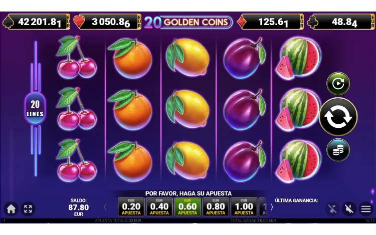 20 Golden Coins Slot Online