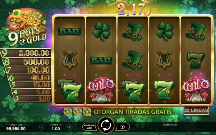 9 Pots Of Gold Slot Online