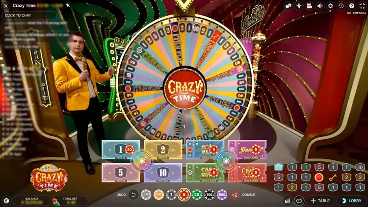 crazy time gameplay