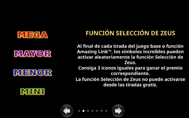 Amazing Link Zeus Slot Online Funcion Seleccion de Zeus