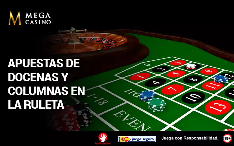 apuestas docenas columnas ruleta online
