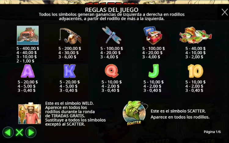 Big Bass Splash Slot Online Simbolos