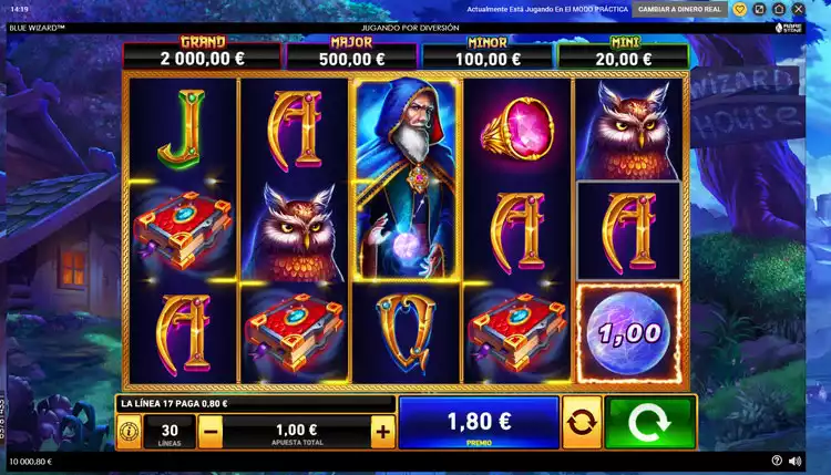 blue wizard slot online