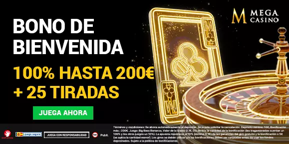 Bono de Bienvenida Mega Casino