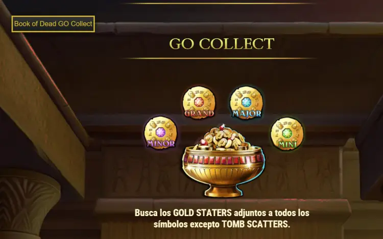 Book Of Dead Go Collect Slot Online Gold Staters
